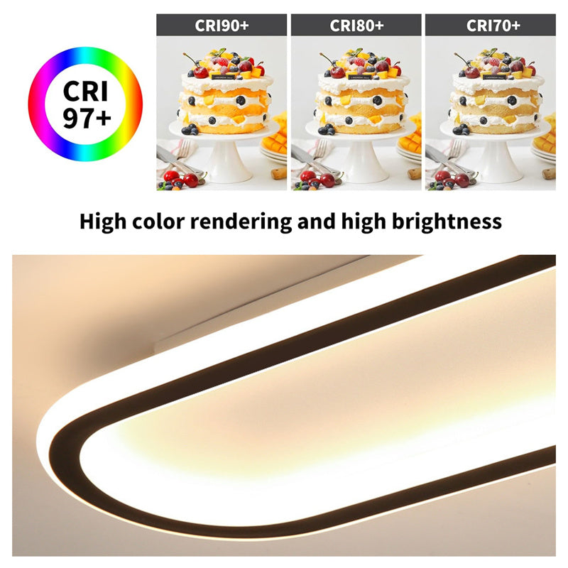 Minimalist Rectangular Flush Mount Ceiling Light