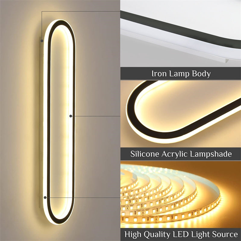 Minimalist Rectangular Flush Mount Ceiling Light