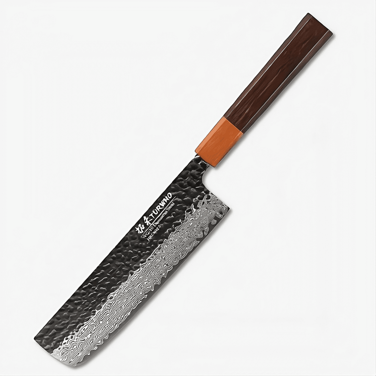 Dark Grain 7″ Damascus Steel Nakiri Knife&nbsp;菜切り包丁