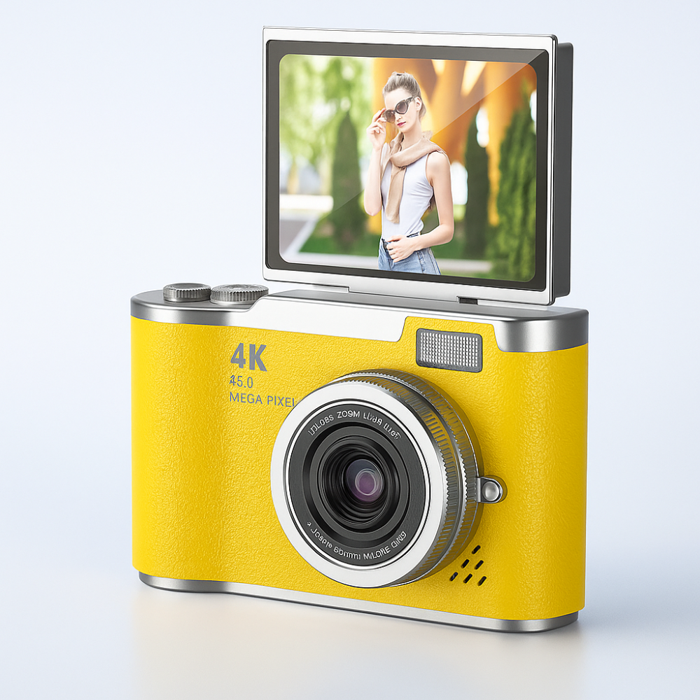 Digital Camera Gift 4K Flip Screen Vlogging Video Recorder