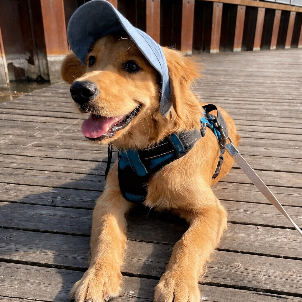 Dog Hat Sun Visor Adjustable Pet Cap