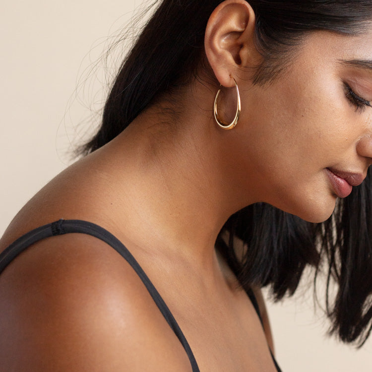 Fluid Hoop Earrings