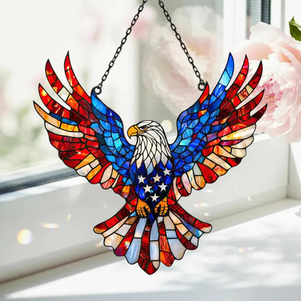 Eagle Wall Decor Stained Glass Window Suncatcher