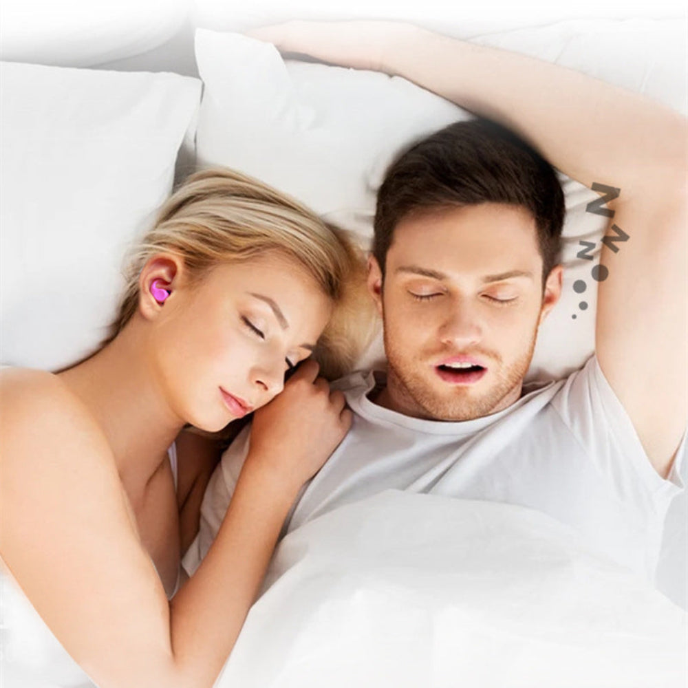Earplugs Noise Reduction Reusable Soft Silicone Sleeping