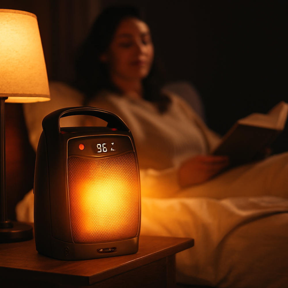 Electric Space Heater Portable Ceramic Indoor Heater Remote Control
