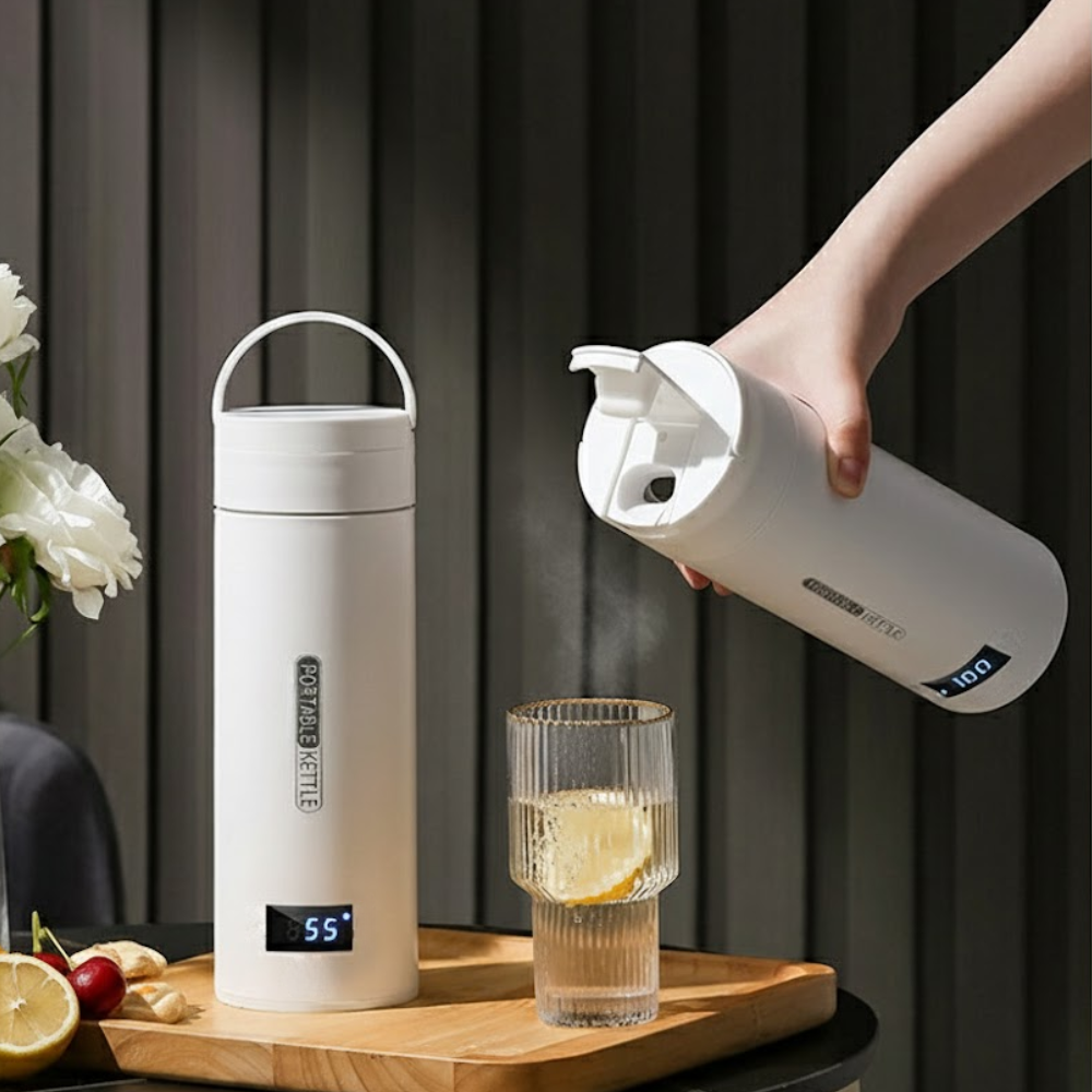 Electric Kettle Portable Travel Temperature Control