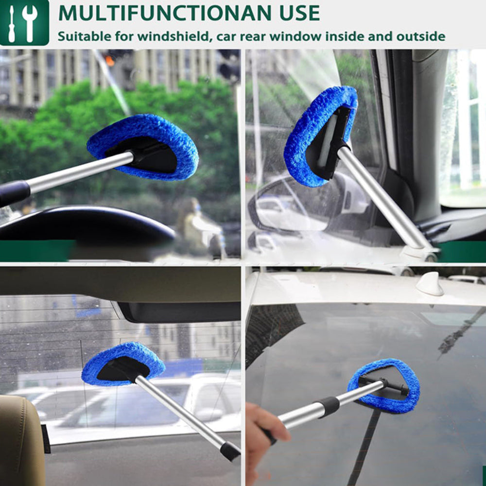 Extendable Car Window Cleaner Swivel Head