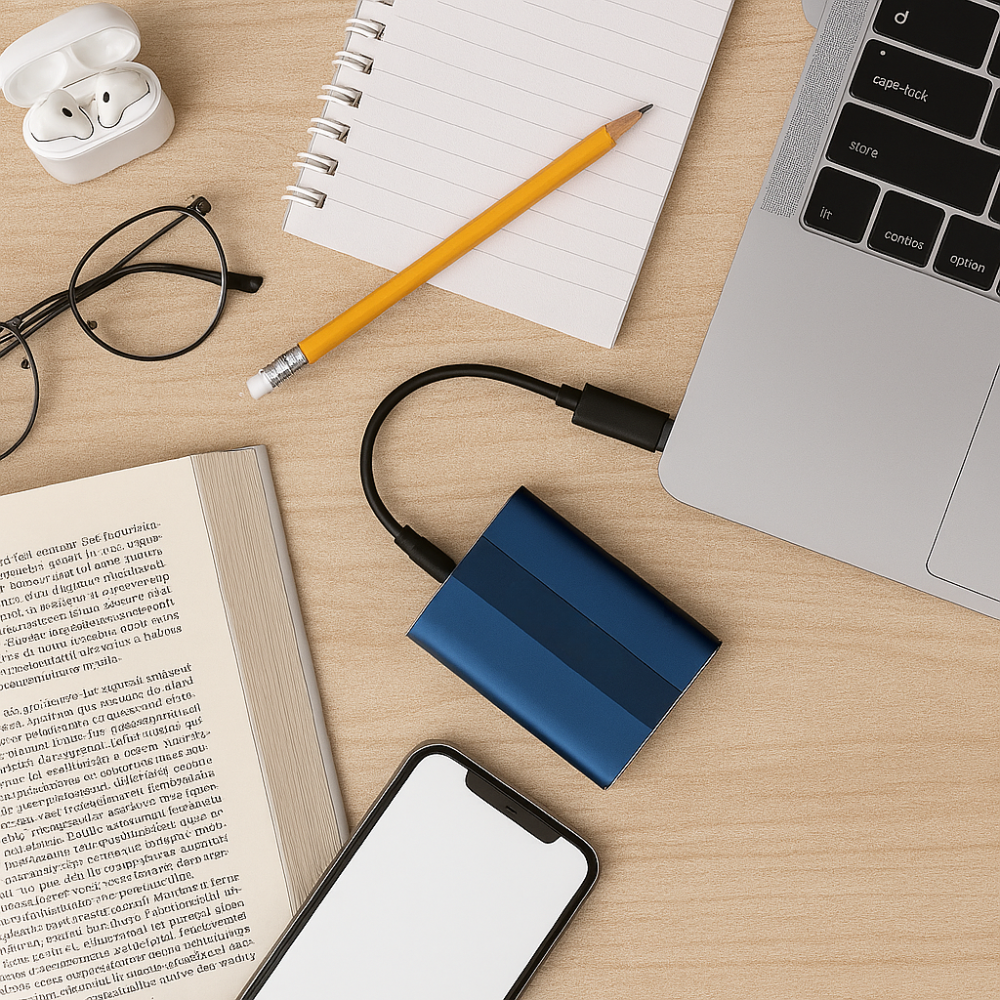 External Hard Drive Portable SSD High Speed USB-C Compact Storage