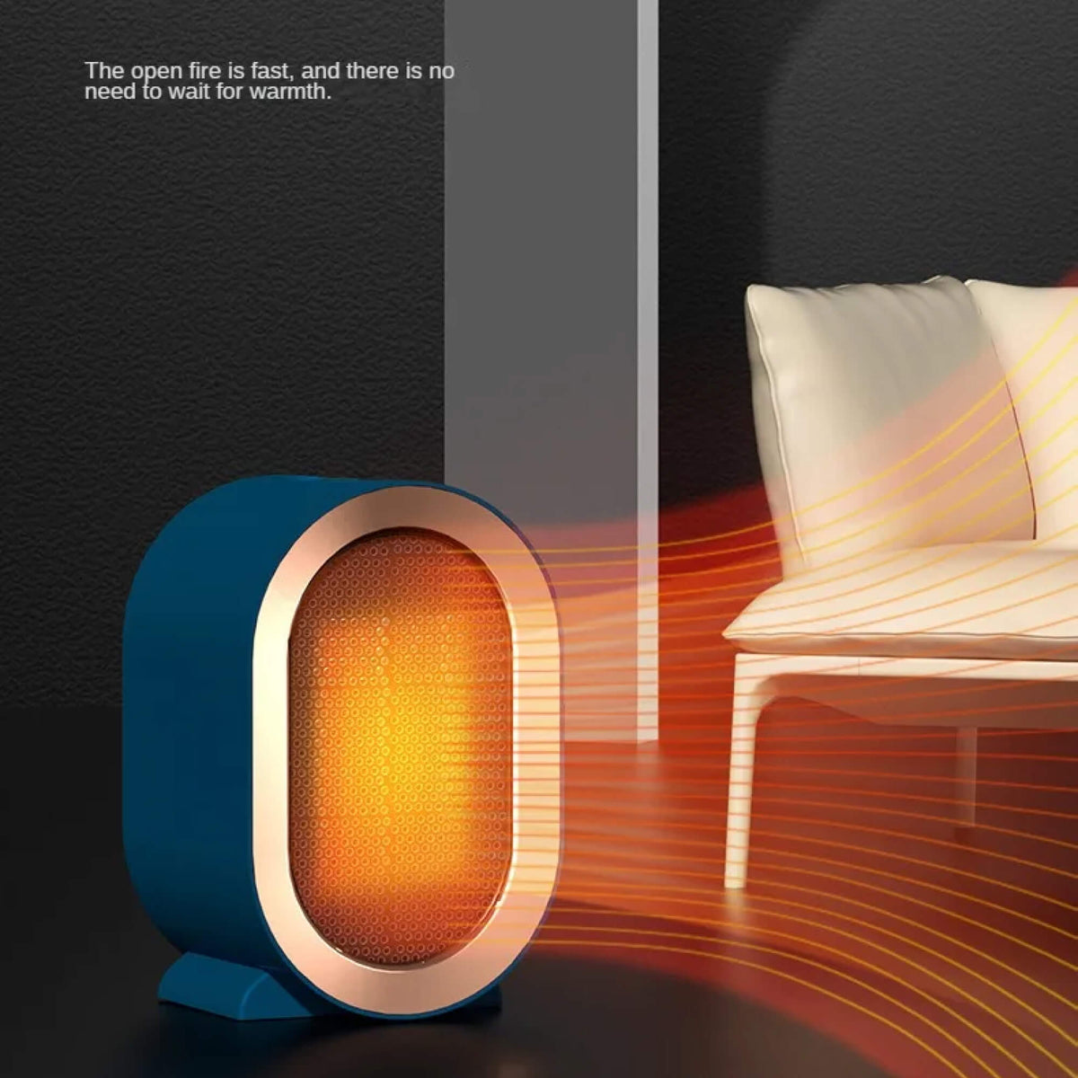 Compact Ceramic Space Heater Energy Efficient Portable Electric Heater
