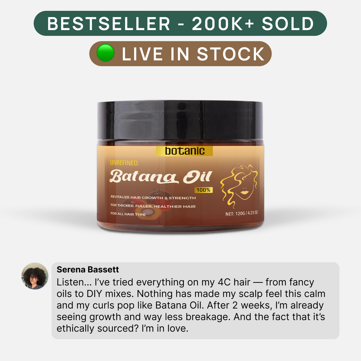 The Batana Natural Hair Growth Oil For Men