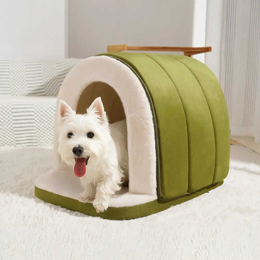 Cozy Cave Bed for Cats and Dogs – Warm Plush Grotto Style for Deep Sleep
