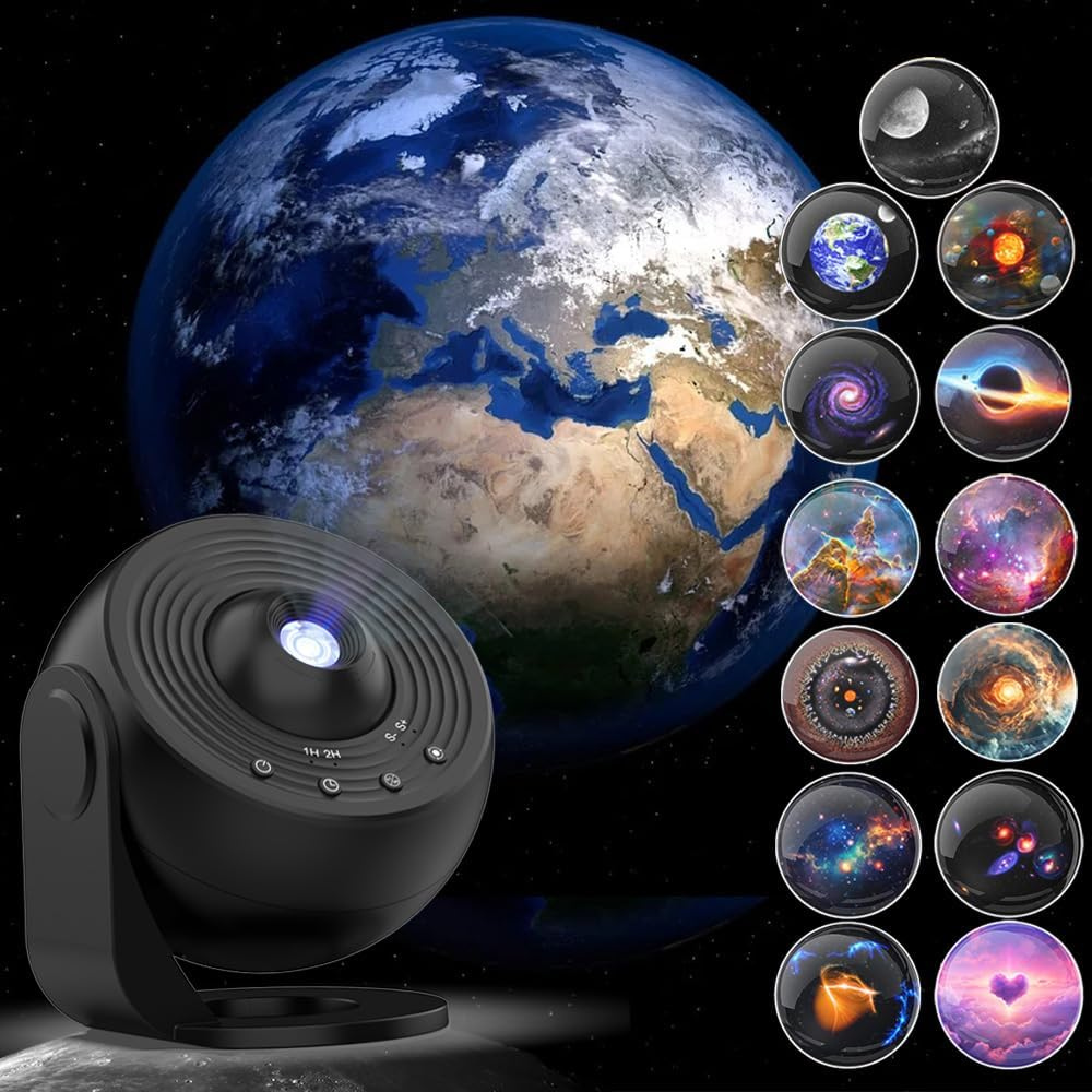 Galaxy Projector Lamp 13 HD Space Film Discs Bedroom Decoration