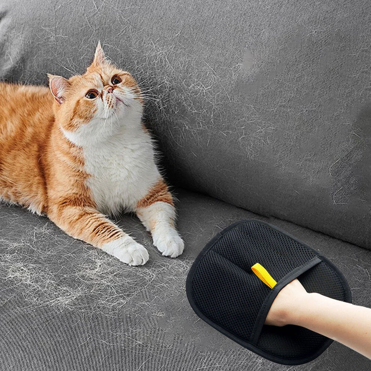 Glove Pet Hair Remover Soft Silicone