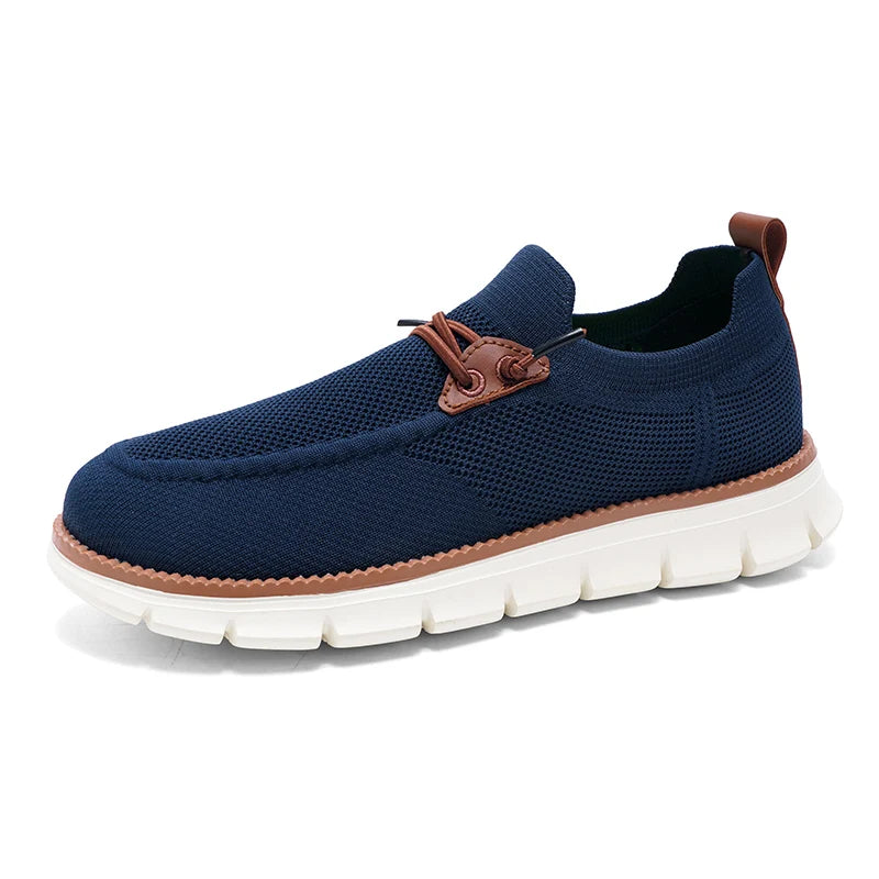 Optimized Product Title Men's Breathable Mesh Sneakers - Lightweight Casual Walking Shoes for Men with Anti-Slip MD Sole and Textile Upper - Spring Autumn Comfort