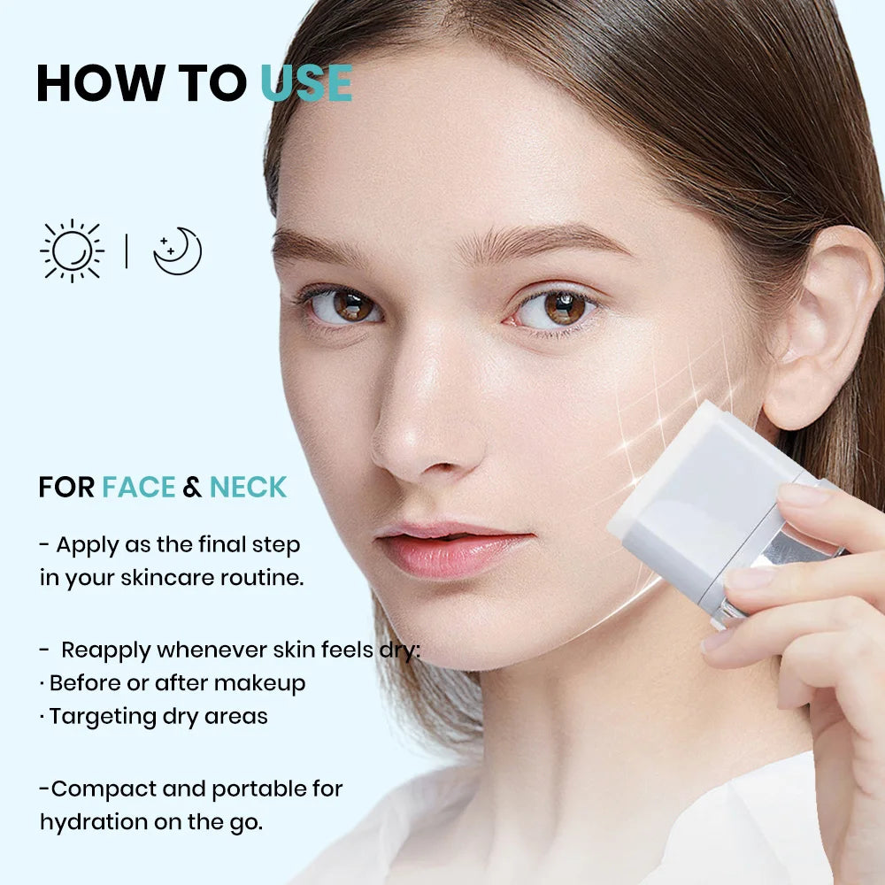 PDRN Multi-Wrinkle Essence Stick Balm for Women - Collagen Eye and Neck Treatment - Hydrating Glow Face Balm and Makeup Base for Adults