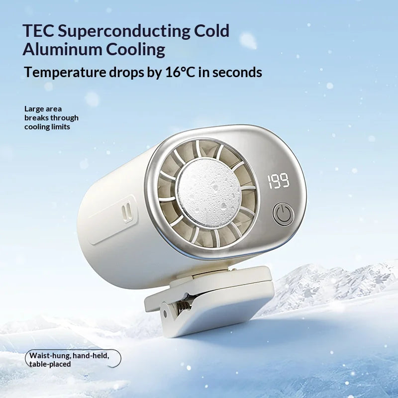 Multifunctional Clip on Cooling Fan USB Rechargeable  Quiet Portable Fan for Outdoor Desktop Umbrella