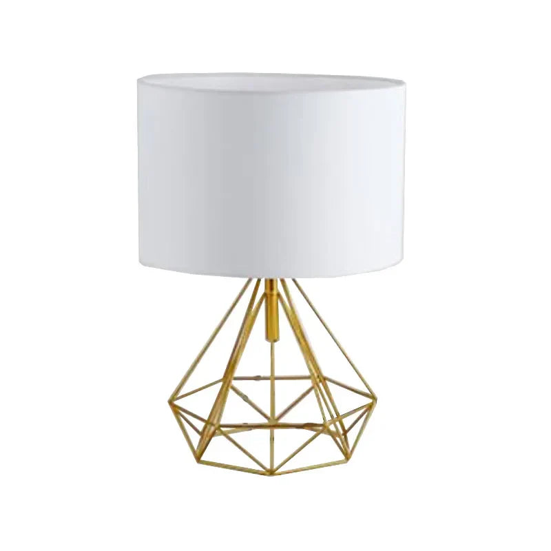 Black Nordic Retro Geometric Desk Lamp