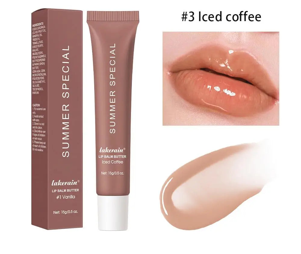 Hydrating Jelly Lip Glaze for Women - Vegan Fruit Flavored Waterproof Lip Gloss and Moisturizing Balm - Exfoliating Liquid Lip Care - 10g