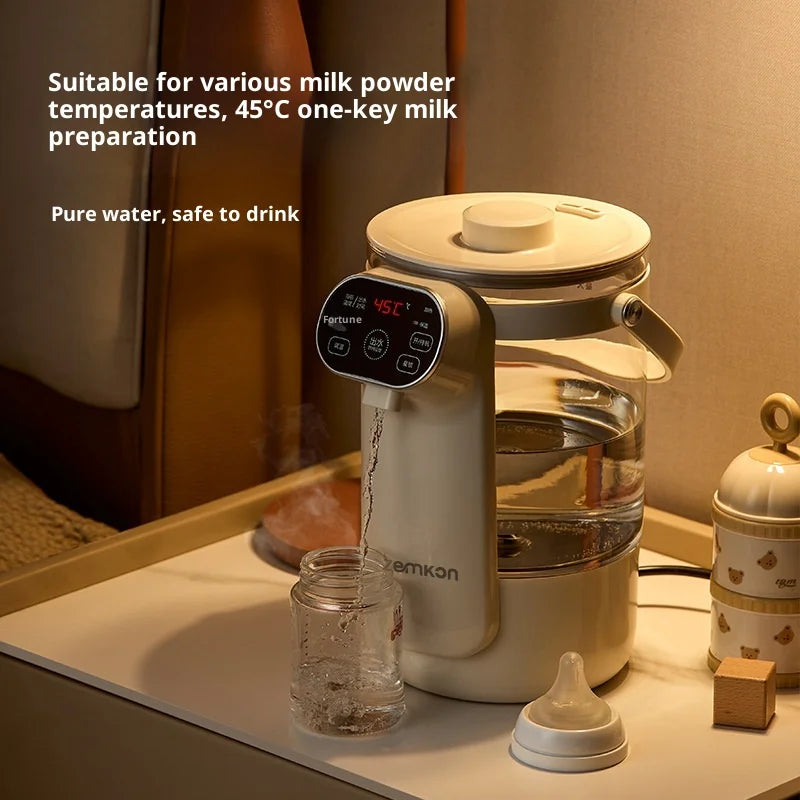 Electric Glass Kettle with Digital Temperature Control and 3.0L Capacity - Automatic Shut-Off Hot Water Boiler with Stay-Warm Insulation