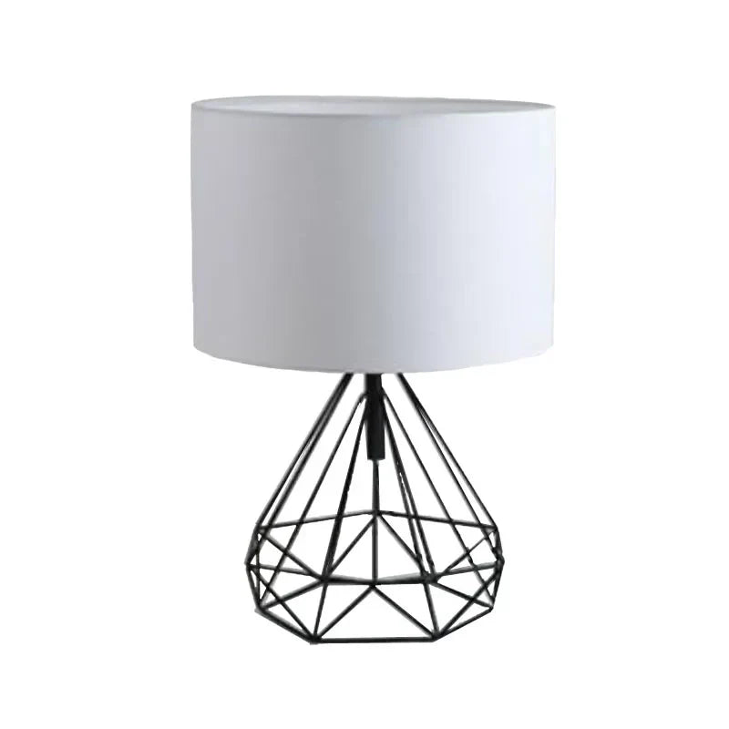 Black Nordic Retro Geometric Desk Lamp
