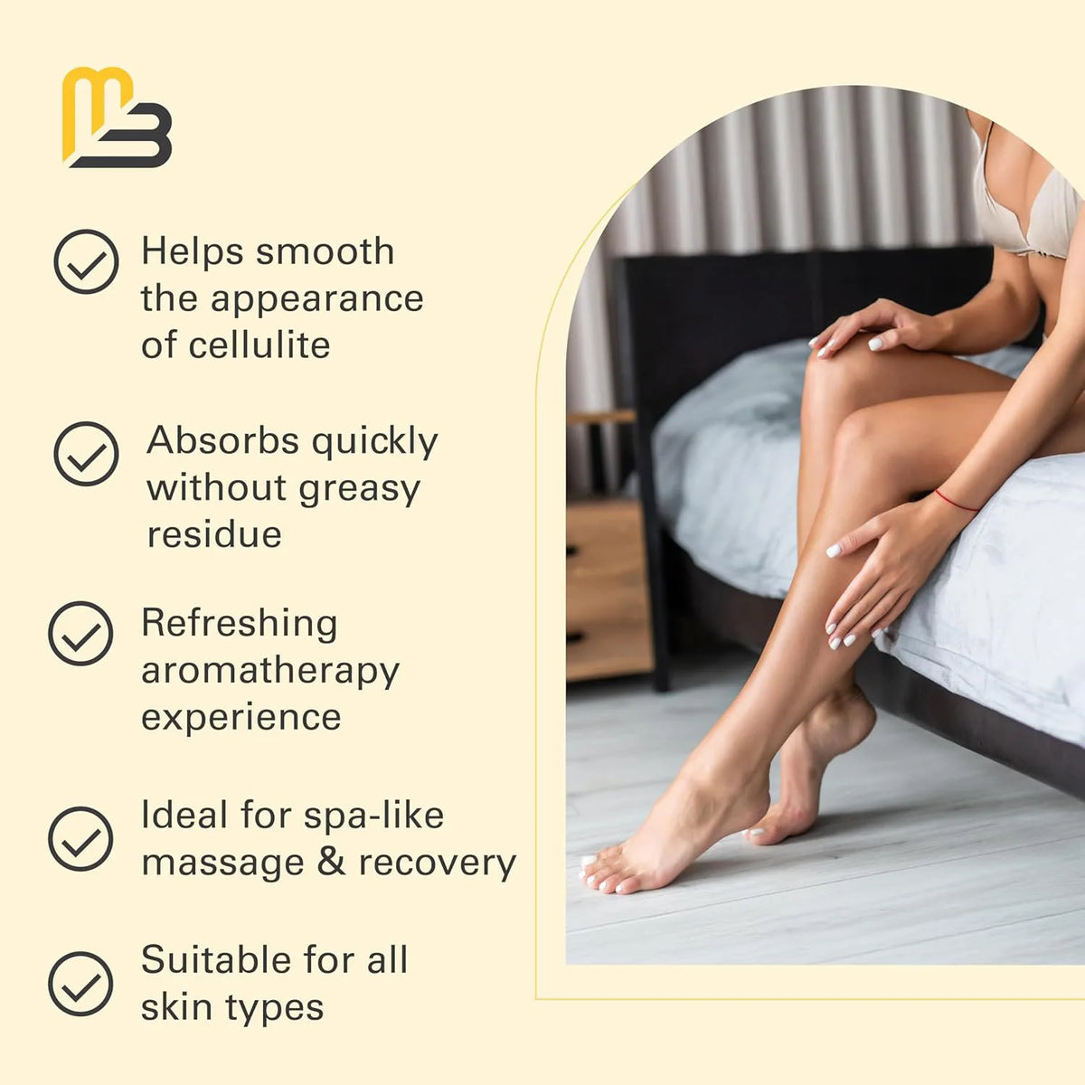 Nourishing Body Massage Oil with Eucalyptus and Grapeseed - Heat Soothing Moisturizer for Professional Spa and Home Back Massage
