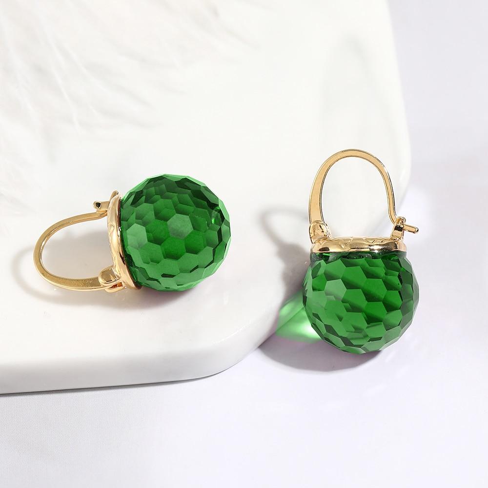 Austrian Crystal Ball Earrings