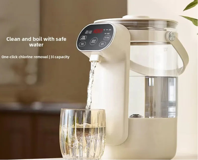 3L Stainless Steel Electric Kettle with Digital Temperature Control - Automatic Hot Water Boiler with Keep Warm Function for Home and Office