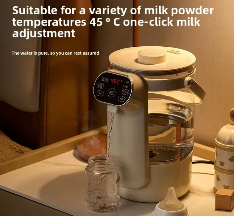3L Stainless Steel Electric Kettle with Digital Temperature Control - Automatic Hot Water Boiler with Keep Warm Function for Home and Office