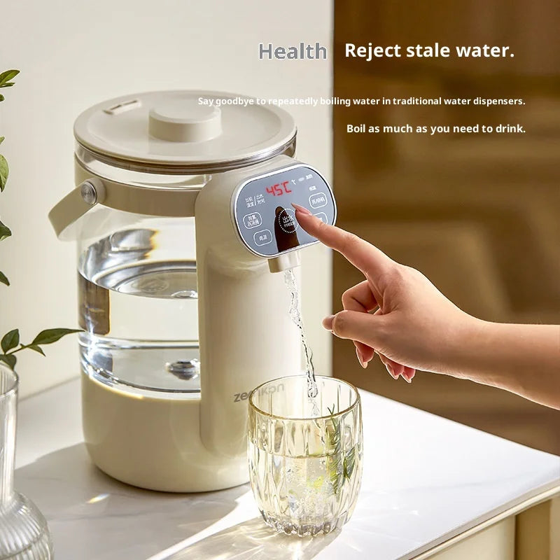 Electric Glass Kettle with Digital Temperature Control and 3.0L Capacity - Automatic Shut-Off Hot Water Boiler with Stay-Warm Insulation