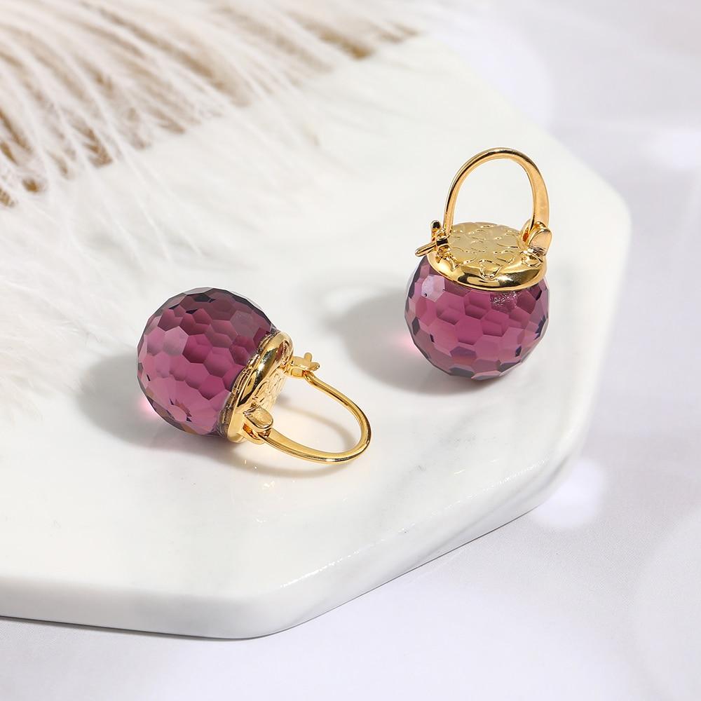 Austrian Crystal Ball Earrings
