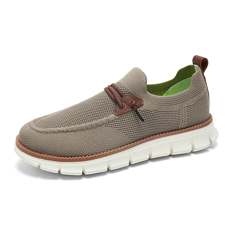 Optimized Product Title Men's Breathable Mesh Sneakers - Lightweight Casual Walking Shoes for Men with Anti-Slip MD Sole and Textile Upper - Spring Autumn Comfort