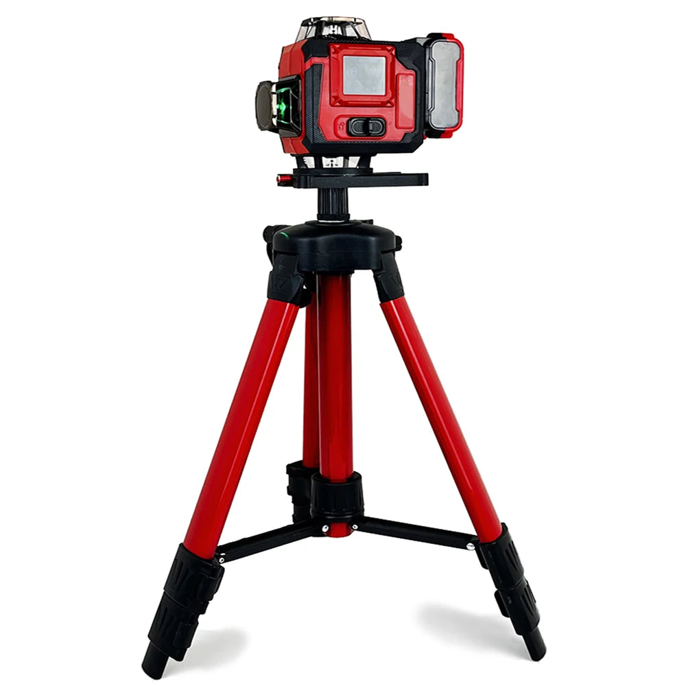 16 Line Green Laser Level Kit with Electronic Self-Leveling - Industrial Rechargeable Lithium Battery Power Tool with Remote Control - IP65