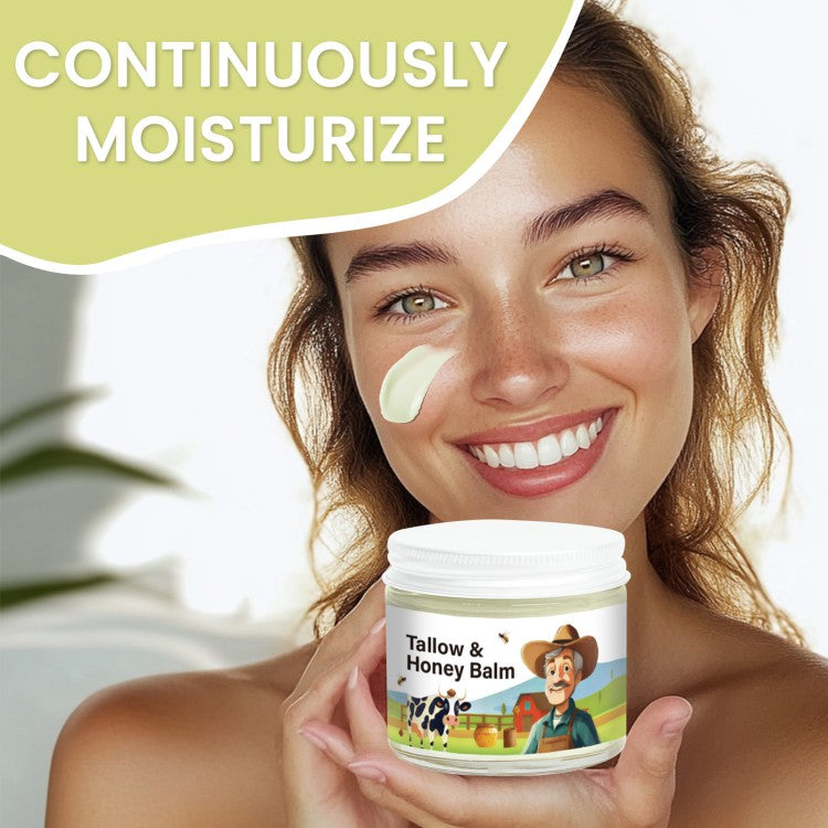 Tallow Honey Balm – Grass-Fed Tallow & Organic Honey Moisturizer for Face and Body