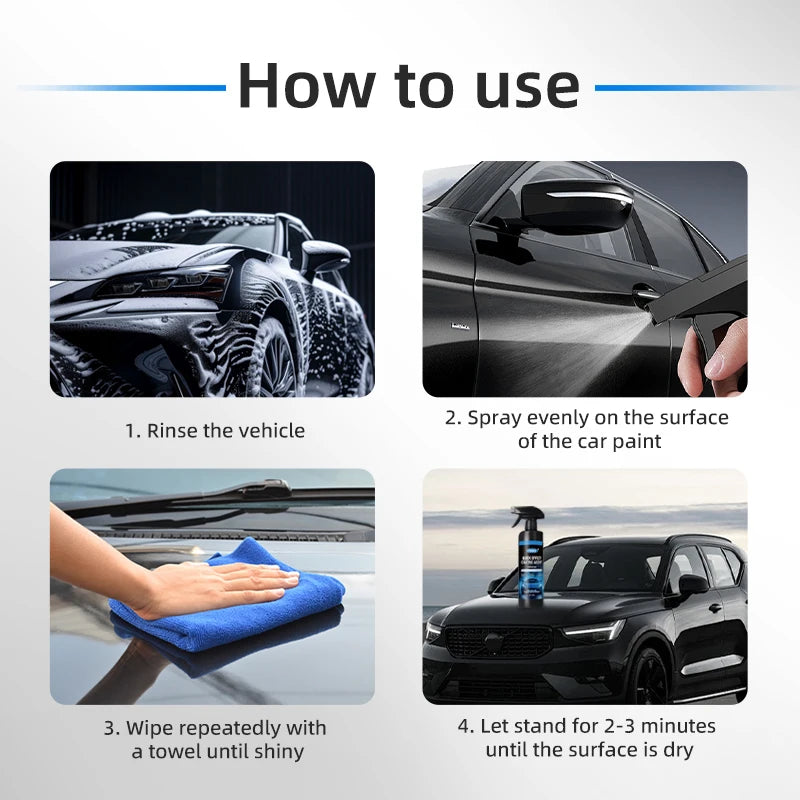 High-Gloss Nano Ceramic Coating for Car Body Restoration Protection Slippery Paint Surface Repair Treatment Car Care Product