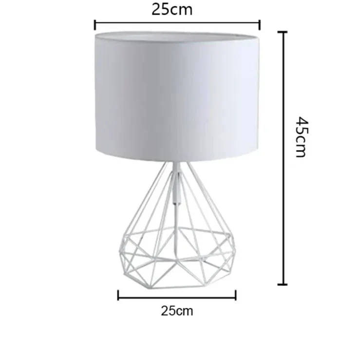 Black Nordic Retro Geometric Desk Lamp