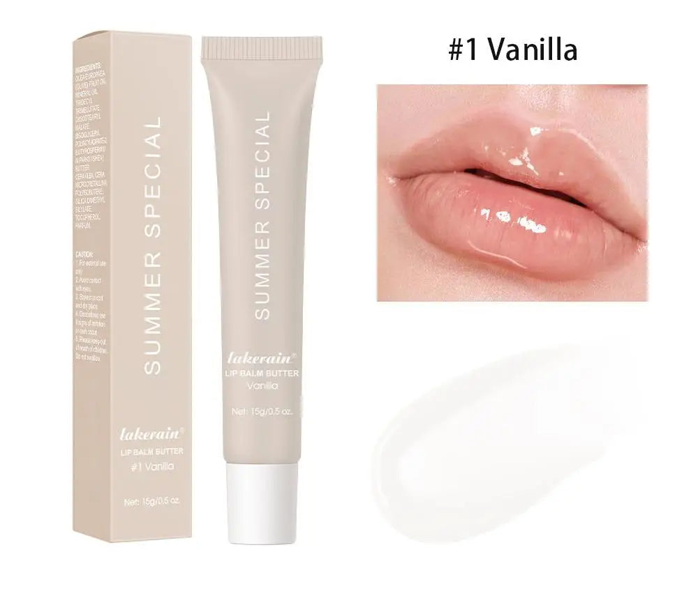 Hydrating Jelly Lip Glaze for Women - Vegan Fruit Flavored Waterproof Lip Gloss and Moisturizing Balm - Exfoliating Liquid Lip Care - 10g