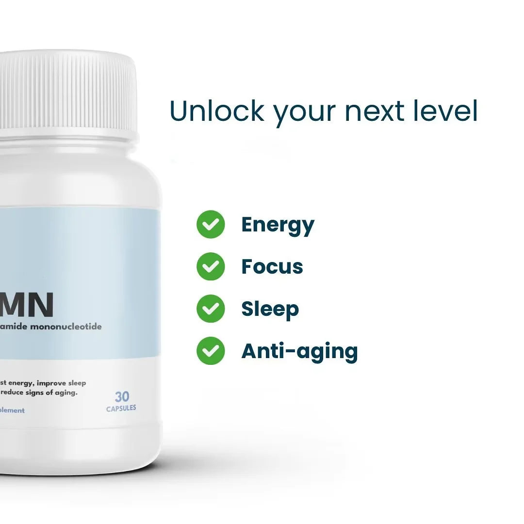Private Label Food Grade NMN Powder Nicotinamide Mononucleotide Capsules NMN Supplements Anti-aging Vegetarian Capsules