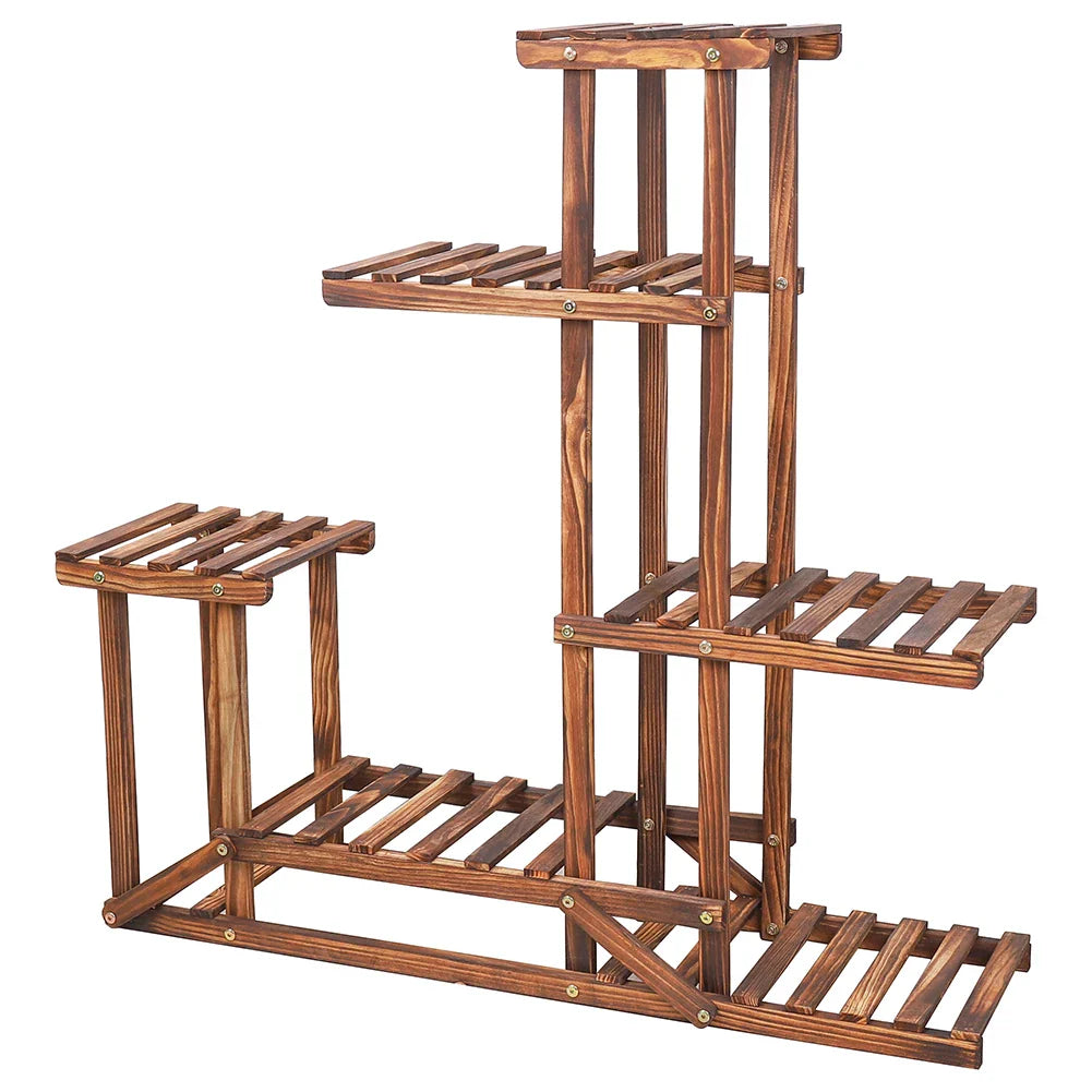 6-Tier Wooden Plant Stand