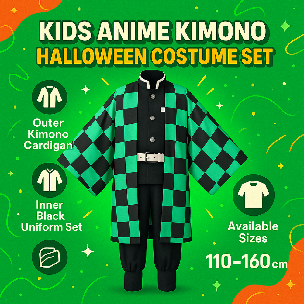 Costume Kids Anime Kimono Outfit Set