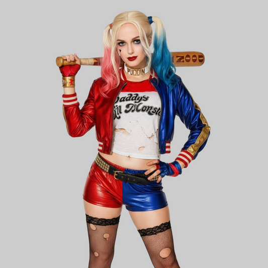 Clown Costume Women Jacket Shorts Set