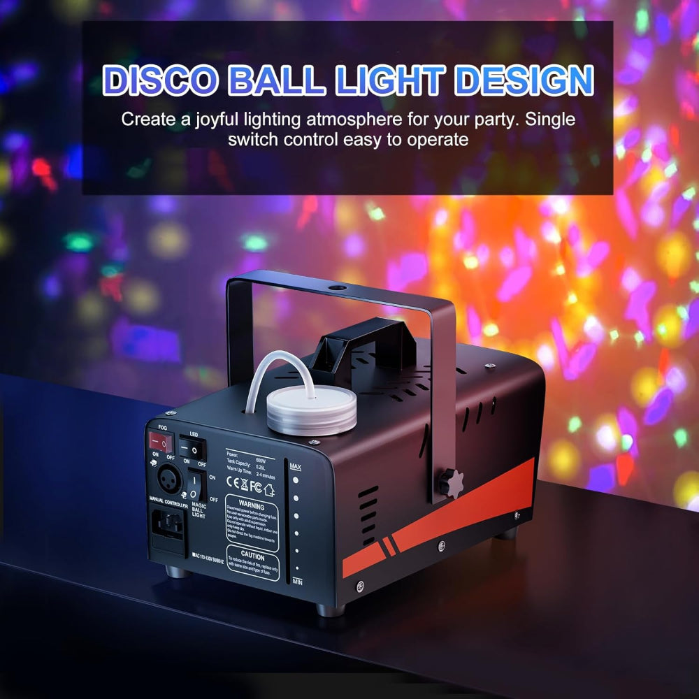 Halloween LED Fog Machine Remote Control Party Light Effect