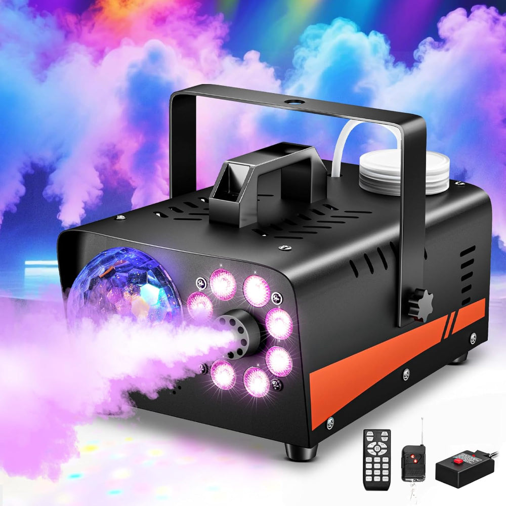 Halloween LED Fog Machine Remote Control Party Light Effect