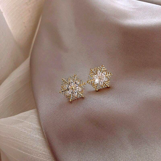 Crystal Snowflake Earrings