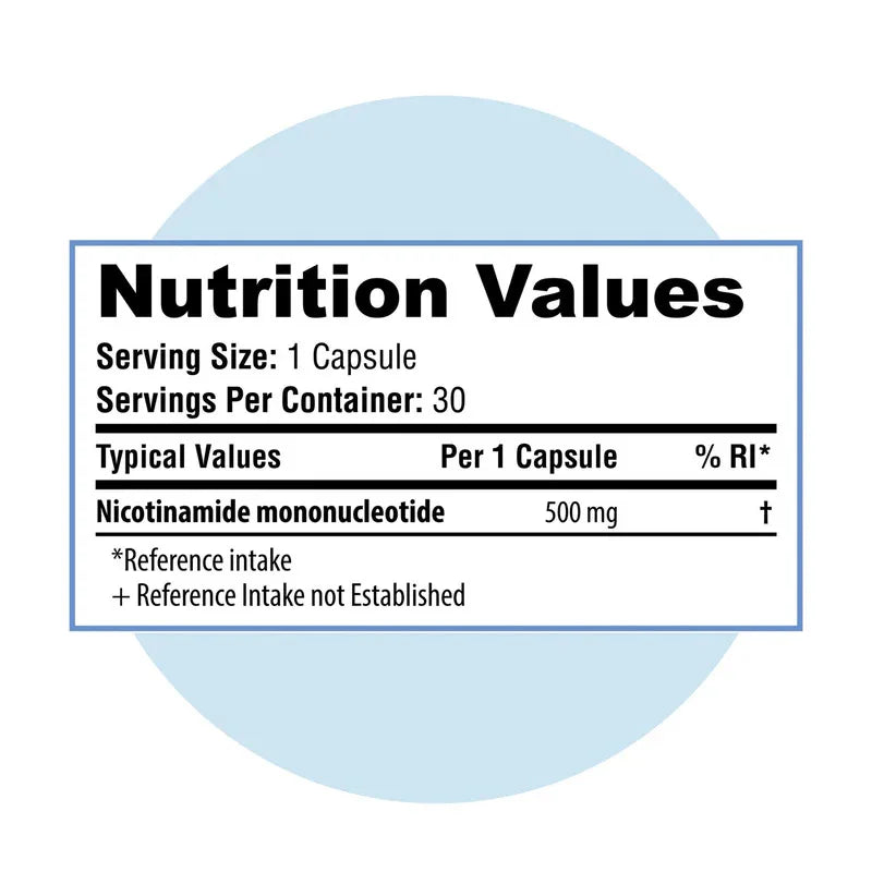 Private Label Food Grade NMN Powder Nicotinamide Mononucleotide Capsules NMN Supplements Anti-aging Vegetarian Capsules