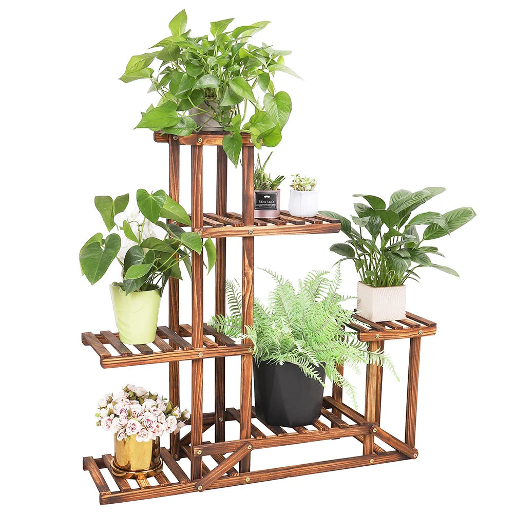 6-Tier Wooden Plant Stand