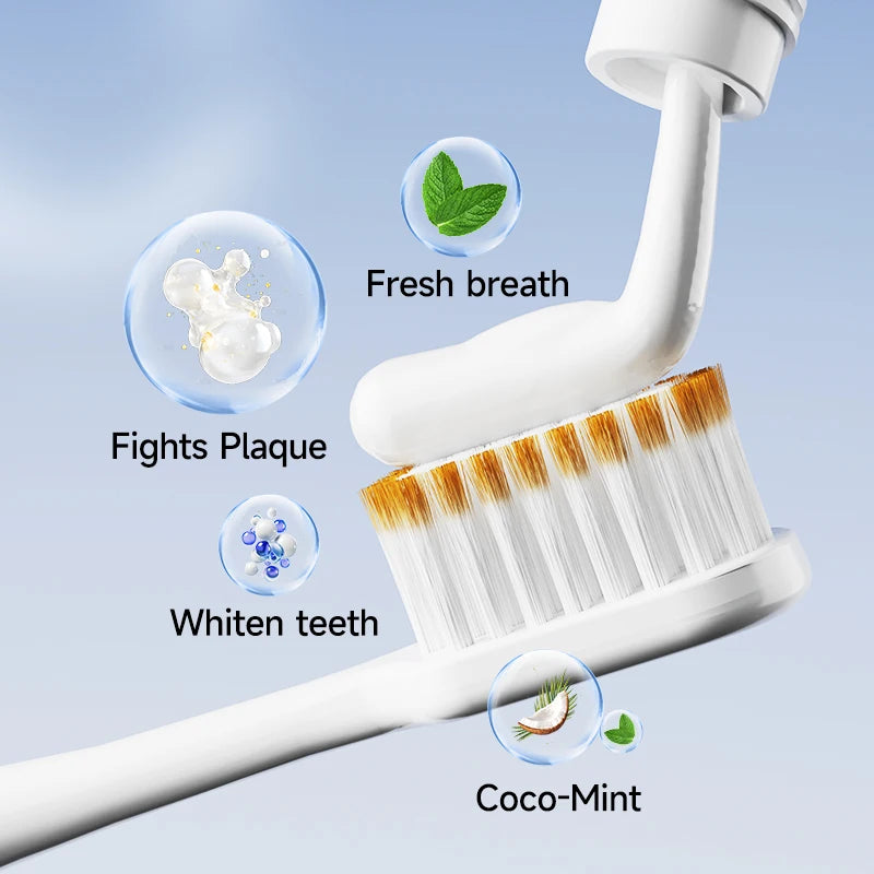 Natural Hydroxyapatite Toothpaste for Adults with Sensitive Teeth - Fluoride-Free Mint Flavor for Enamel Strengthening and Teeth Whitening