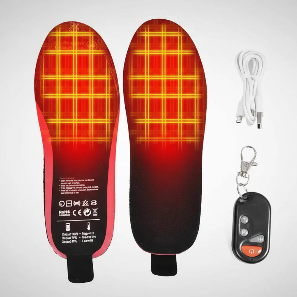 Heated Insoles Rechargeable Remote Control Cut Fit
