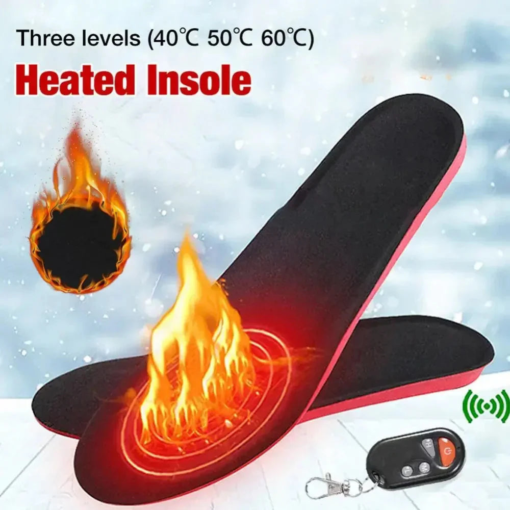 Heated Insoles Rechargeable Remote Control Cut Fit
