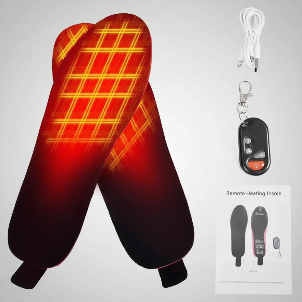 Heated Insoles Rechargeable Remote Control Cut Fit