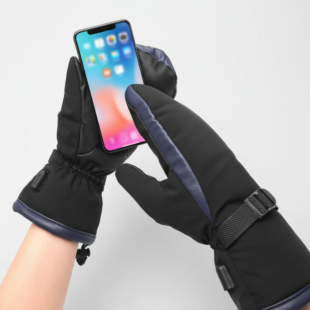 USB Heated Waterproof Winter Ski Hiking Gloves